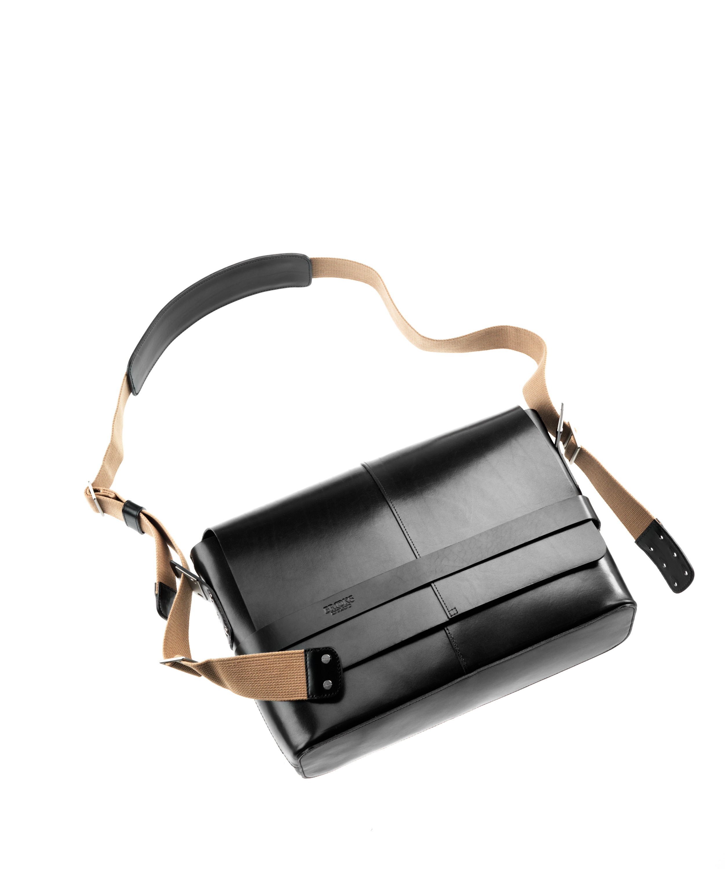 Leather Barbican Messenger Bag